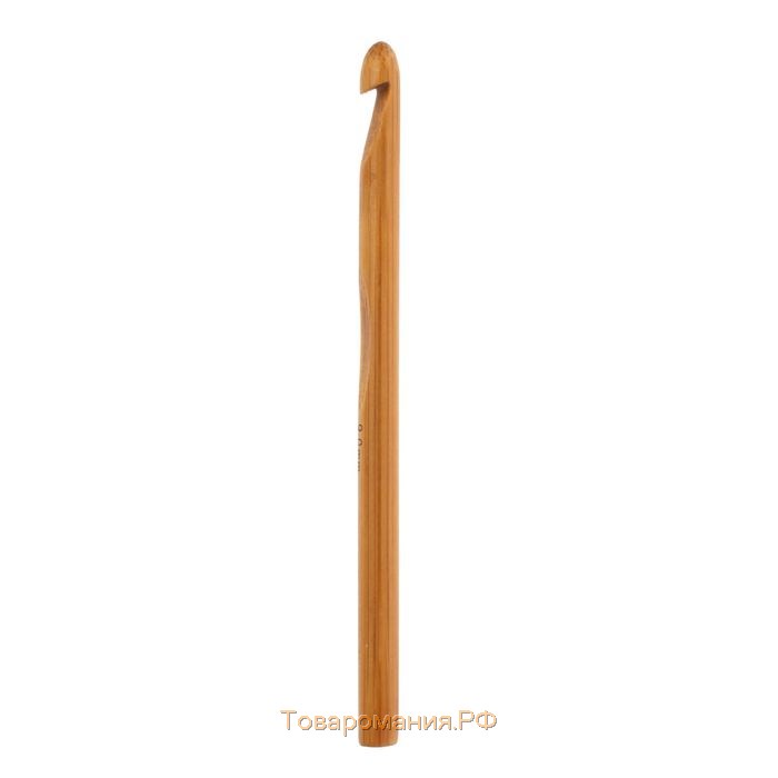 Крючок для вязания, бамбуковый, d = 9 мм, 15 см