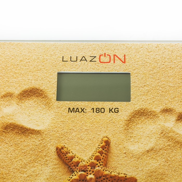 Весы напольные LVE-005 "Песок", электронные, до 180 кг, 2хAАА (не в комплекте)