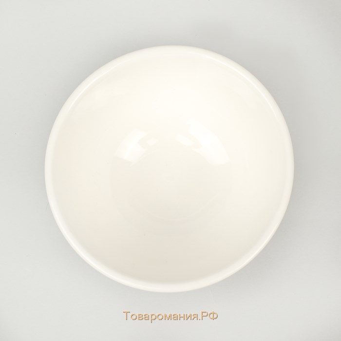 Салатник толстостенный White Label, 170 мл, d=10 см, фарфор, цвет белый