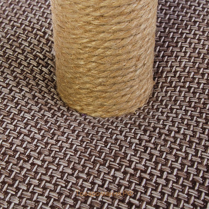 Когтеточка-столбик "Лофт", джут, 50 см микс цветов