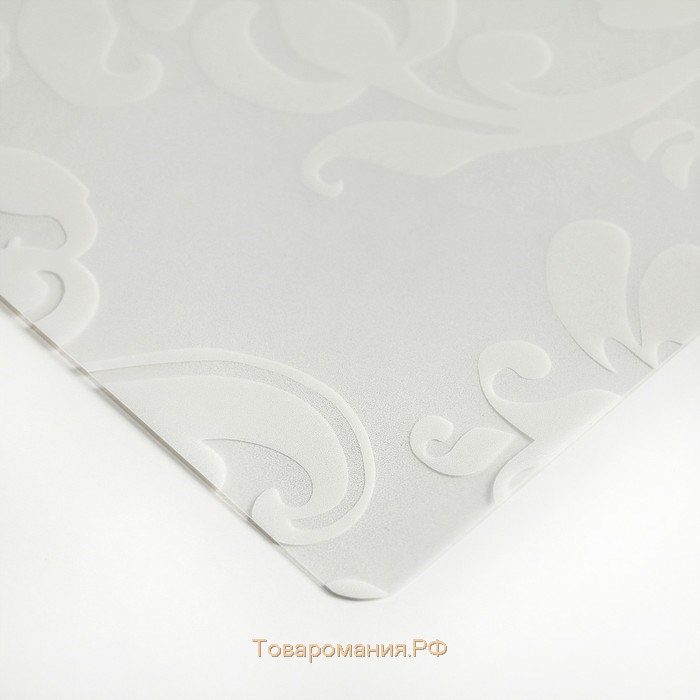 Салфетка сервировочная на стол «Абстракция», 43×28 см, цвет белый
