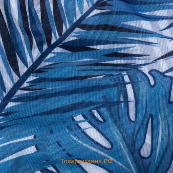 Трусы купальные KAFTAN "Листья", рост 110-116 (32), синий