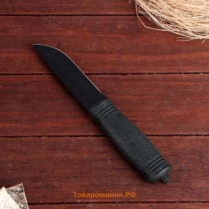 Нож тактический "Альфа" 22,8см, клинок 108мм/2,9мм, со стеклобоем, черный