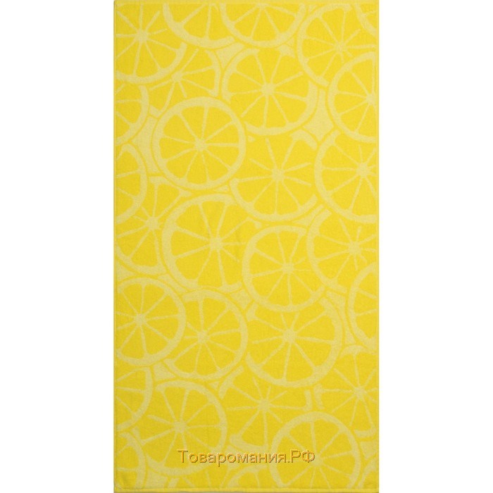 Полотенце махровое Lemon color, 70х130 см, цвет жёлтый