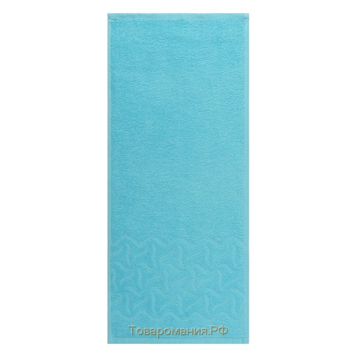 Полотенце махровое «Радуга» 50х90 см, цвет бирюза, 305г/м2