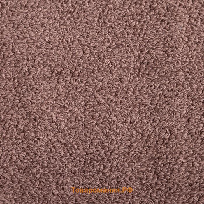 Полотенце махровое  «Терри» 50x90 см, коричневый