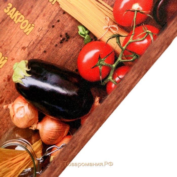 Картина на холсте "Правила кухни - овощи 2" 38х48 см