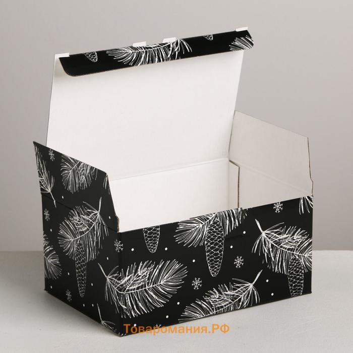 Складная коробка «Новый год», 22 × 15 × 10 см