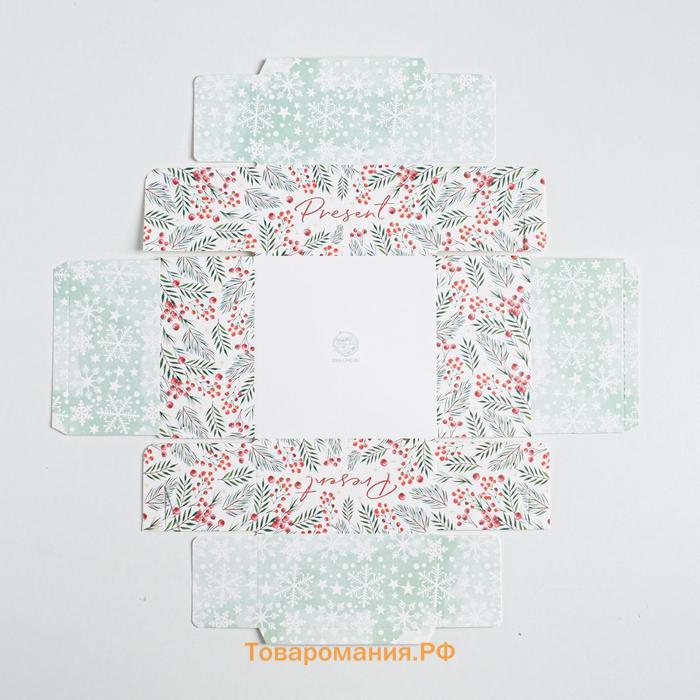 Коробка для кондитерских изделий с PVC крышкой «Present», 12 х 6 х 11,5 см
