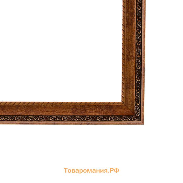 Рама для картин (зеркал) 40 х 50 х 3.0 см, пластиковая, Calligrata, цвет бронза