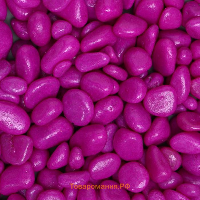 Грунт декоративный, флуоресцентный, пурпурный, фр. 5-10 мм, 350 г