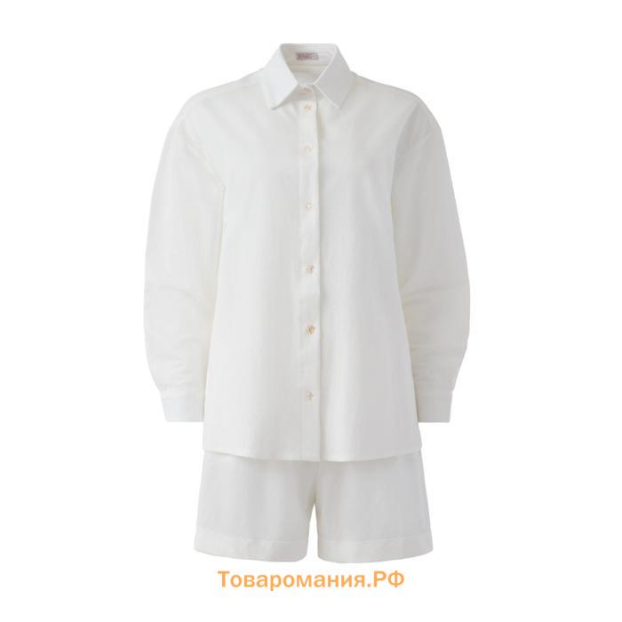 Костюм женский (сорочка, шорты) MINAKU цвет белый, р-р 50