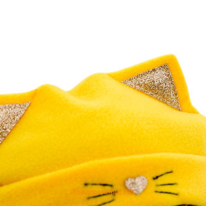 Мягкая игрушка «Енотик Дэнни» в шапке котёнка 20 см