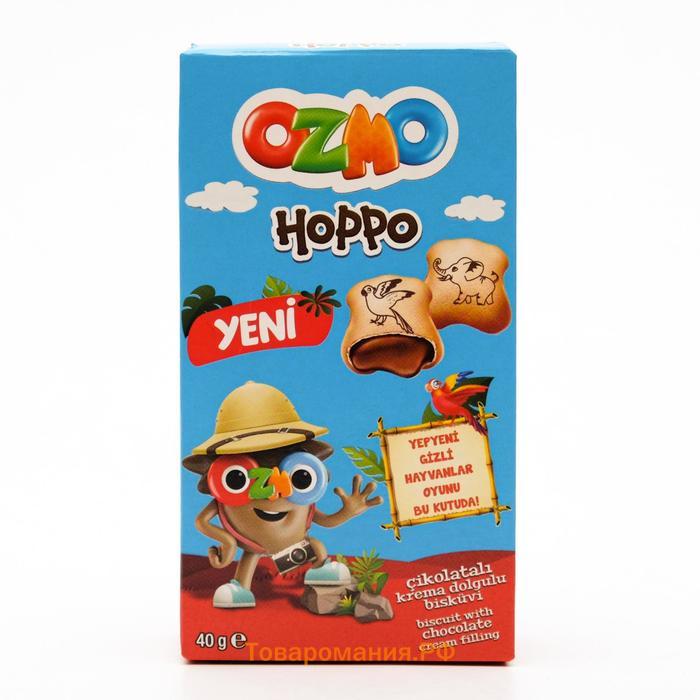 Печенье Ozmo Hoppo Chocolate с шоколадным кремом, 40 г