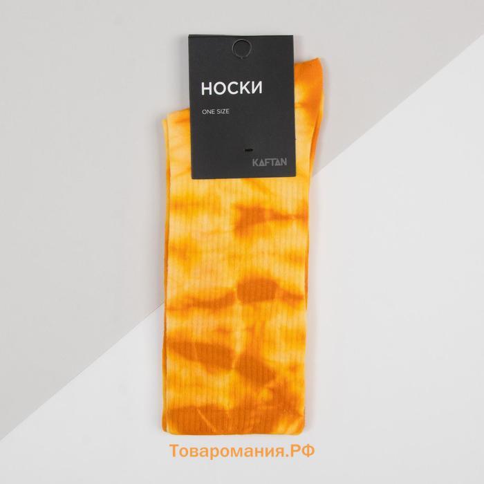 Носки KAFTAN "Тай-дай", р-р 36-39, цв. оранжевый