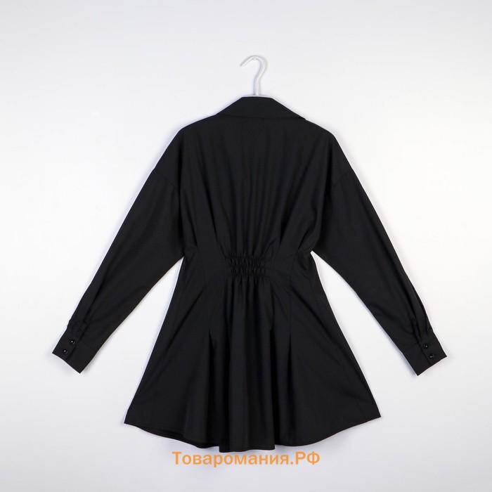 Платье-рубашка SL, 44, чёрный
