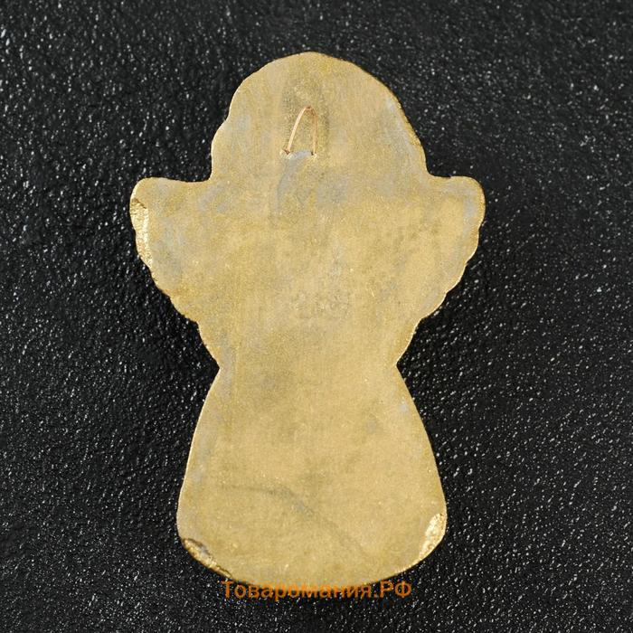 Фигура с подвесом "Молящийся ангел" латунь, 13х6х2см