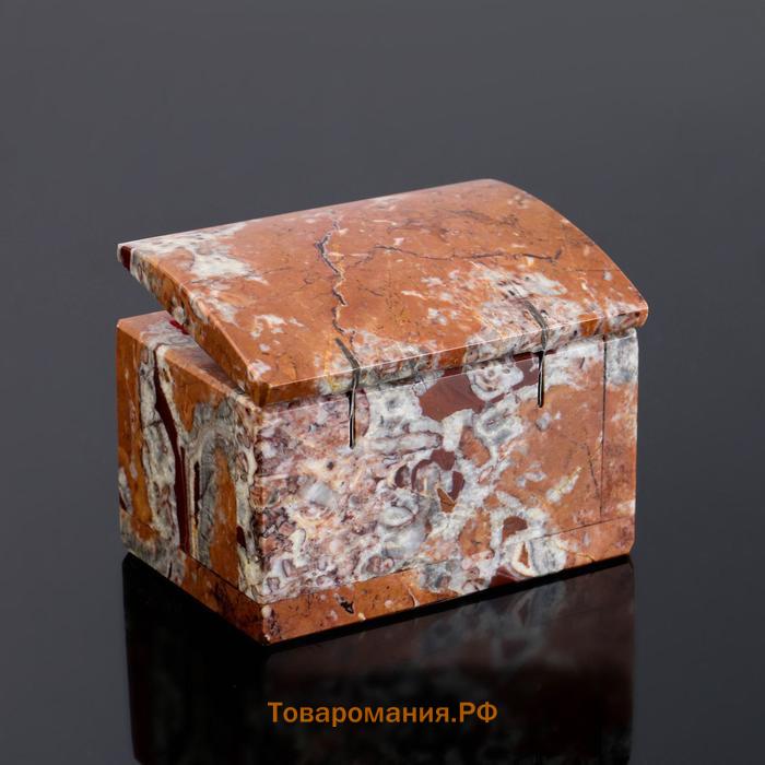 Ларец "Сундучок", 10х7х6,5 см, натуральный камень, креноид