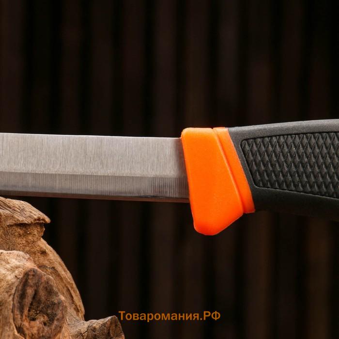 Нож туристический "Урал" 21см, клинок 98мм/1,8мм, оранжевый