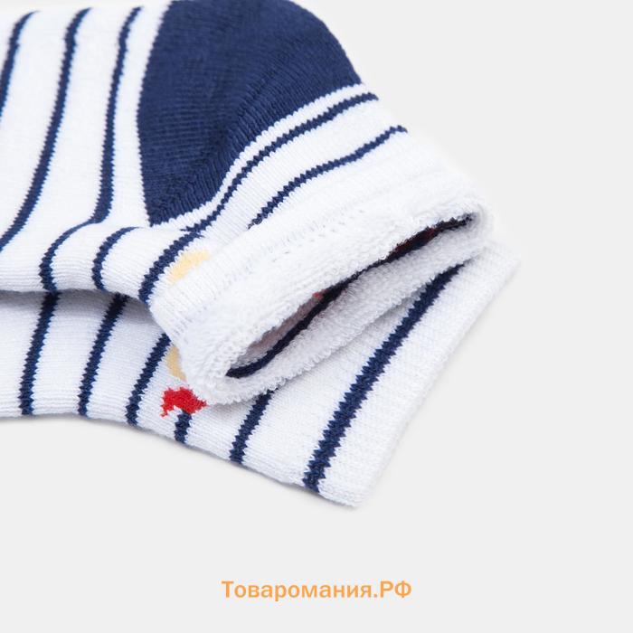 Носки детские махровые, цвет белый, размер 14-16