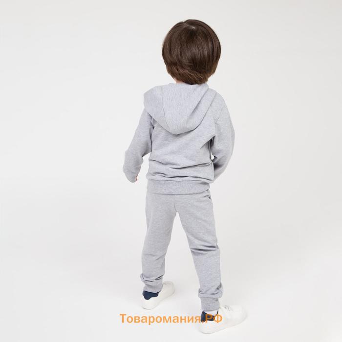 Спортивный костюм для мальчика, цвет серый, рост 110 см