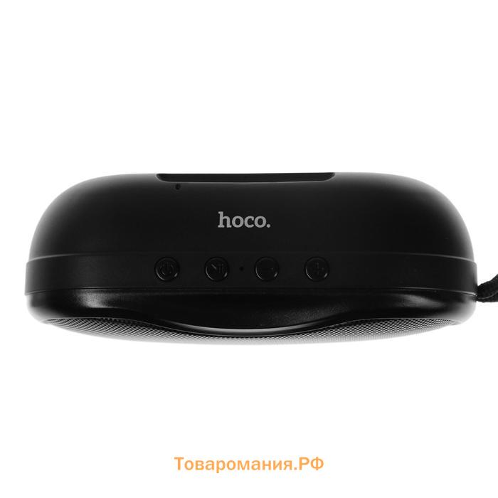 Портативная колонка Hoco BS36, 5 Вт, BT, microSD, USB, microUSB, AUX, FM, 1200 мАч, черная