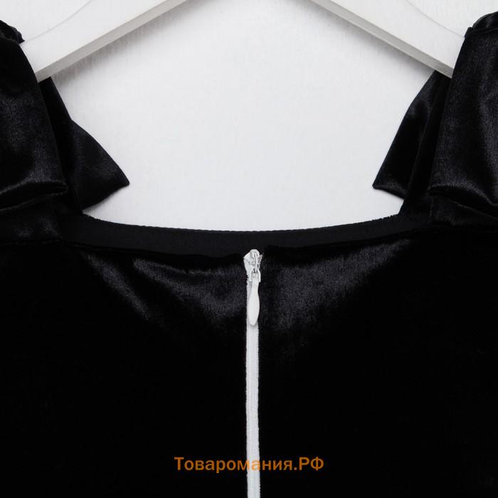 Платье нарядное детское KAFTAN, р. 32 (110-116 см), черный/белый
