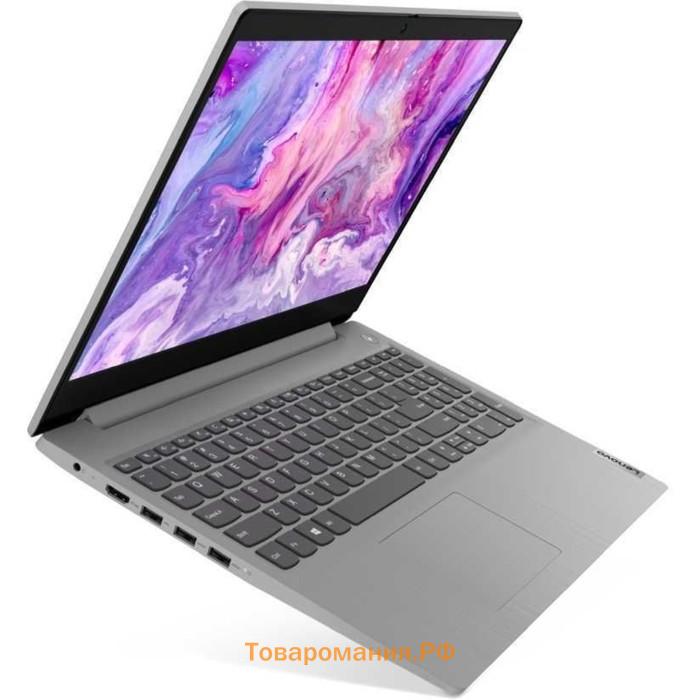 Ноутбук Lenovo IdeaPad 3 (81W101CERK), 15.6",  4гб, 256гб, FDOS, серый