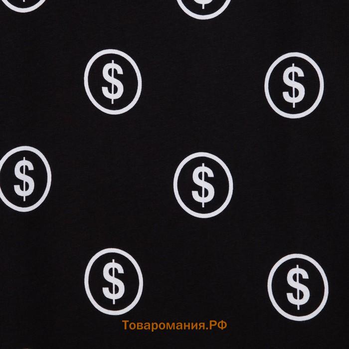 Пижама мужская KAFTAN "Money" р.52, черный