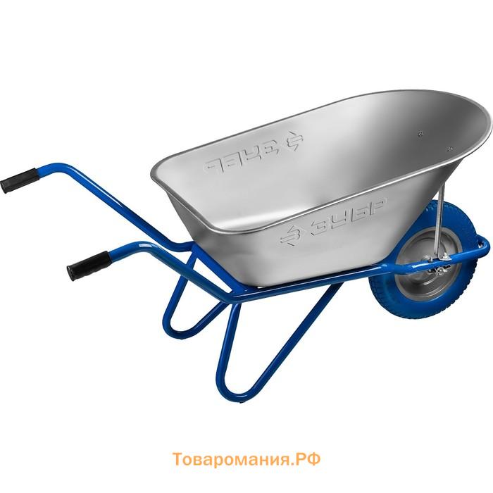 Тачка садово-строительная, одноколёсная: груз/п 180 кг, объём 90 л