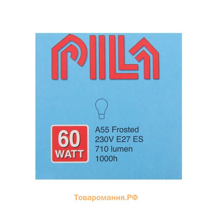 Лампа накаливания Pila Stan A55 FR 1CT/12X10, E27, 60 Вт, 230 В