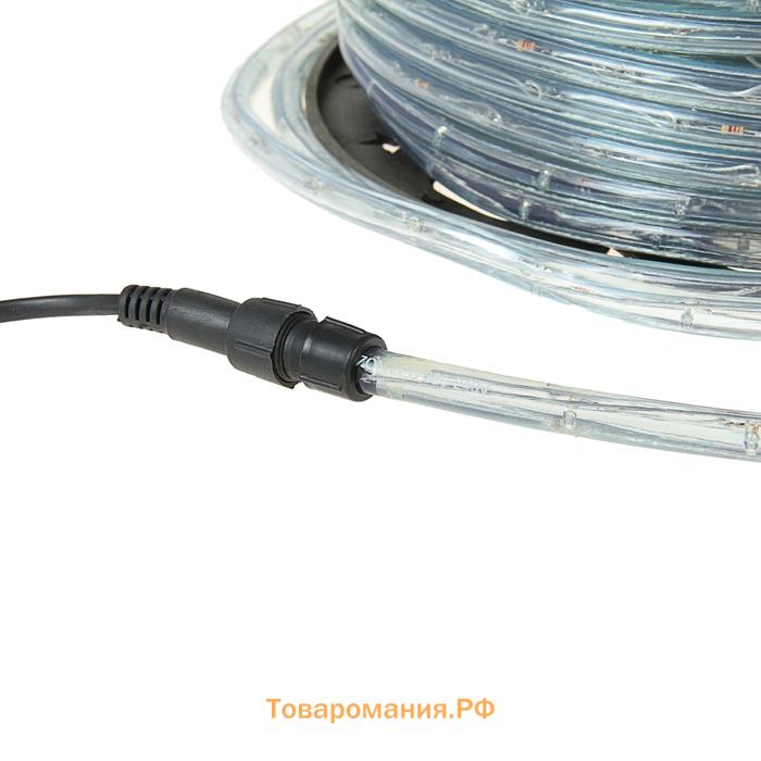 Гирлянда светодиодная, световой шнур Lighting 11 мм, IP65, 100 м, 24 LED/м, 220 В, 2W, постоянное свечение, свечение мульти