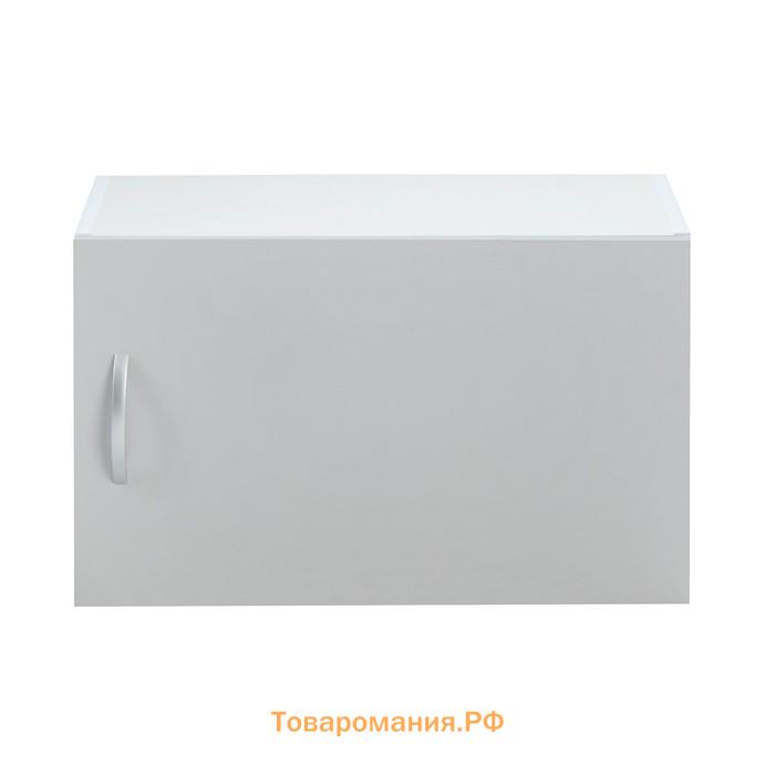 Шкаф навесной Мальма 600х300х360, Светло-серый/Белый