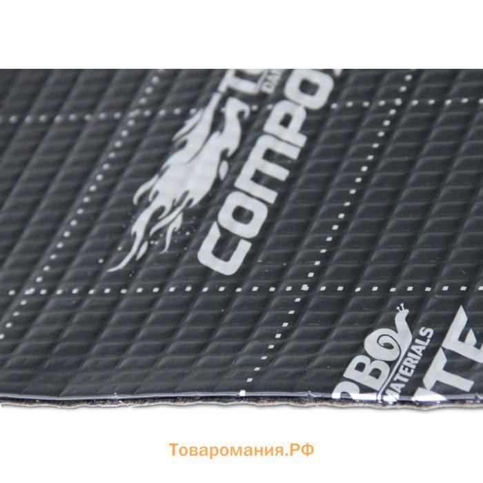 Виброизоляционный материал Comfort mat Turbo Composite M4, размер 700x500x4 мм