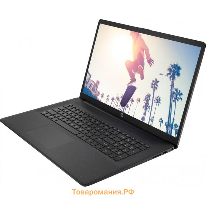 Ноутбук HP 17-cp0092ur, 17.3", 3020e, 4Гб, SSD 256 Гб, FDOS, Wi-Fi, BT, чёрный