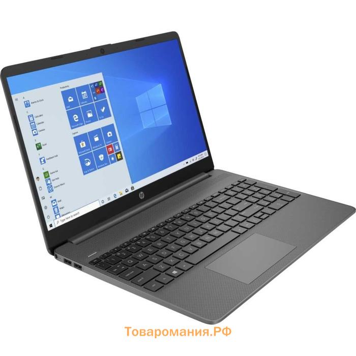 Ноутбук HP 15s-eq1318ur, 15.6", 3020e, 8Гб, SSD 256 Гб, Win10, Wi-Fi, BT, серый