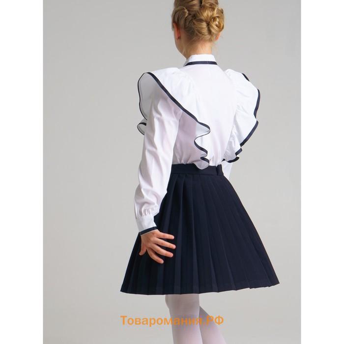 Блузка для девочки с рюшами, рост 152 см