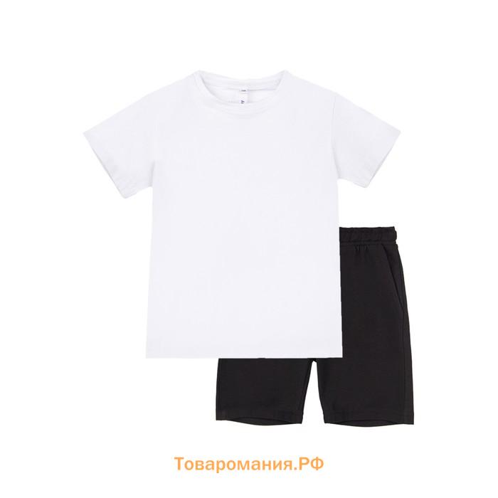 Комплект для мальчика: футболка, шорты и мешок, рост 122 см