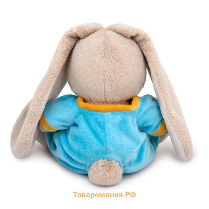 Мягкая игрушка «Зайка Ми в голубом комбинезоне», 15 см