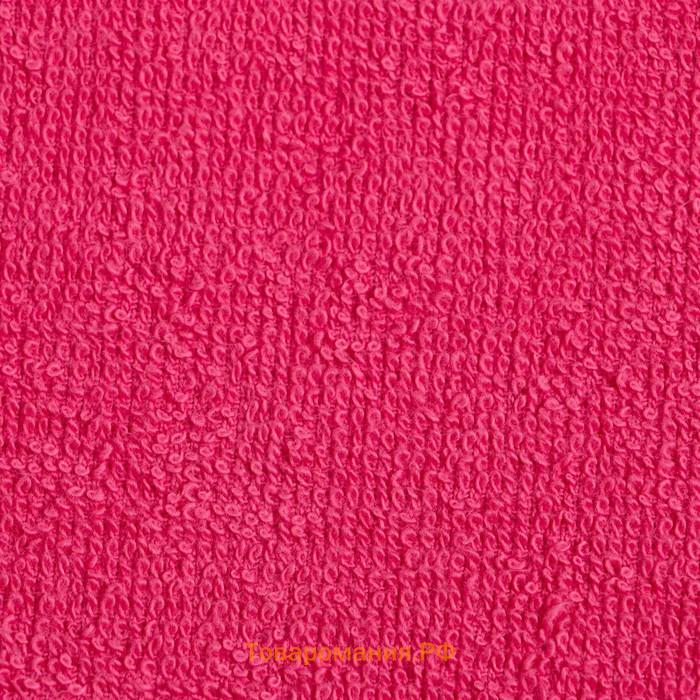 Набор махровых декоративных салфеток  "Вид 1" 30х30см-3шт, цв. розовый, 100%хл