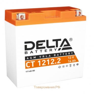 Аккумуляторная батарея Delta СТ1212.2 (YT14B-BS) 12 В, 14 Ач прямая (+ -)
