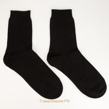 Носки мужские ПИЛОТ, цвет чёрный, размер 27