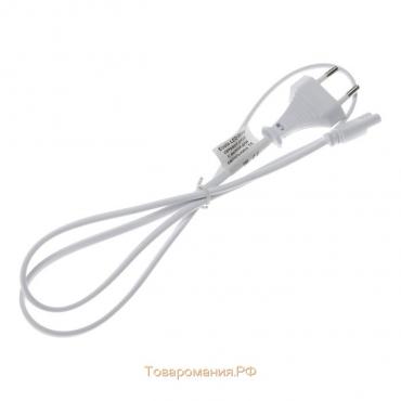 Шнур сетевой Ecola LED linear, для светильника T5 с вилкой, 1 м