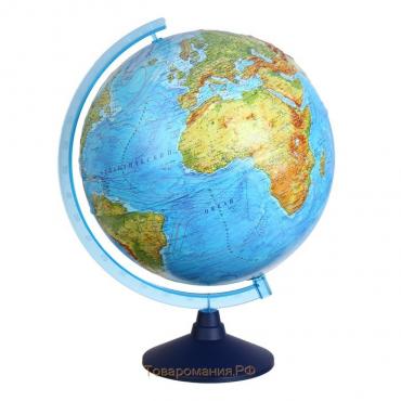 Глобус физико-политический "Глобен", интерактивный, диаметр 320 мм, рельефный, с подсветкой от батареек, с очками