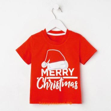 Футболка детская KAFTAN "Merry Christmas" размер 30 (98-104)