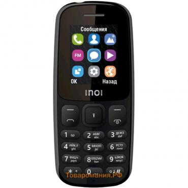 Сотовый телефон INOI 100, 1.8", 2 sim, 64Мб,  microSD, 800 мАч, чёрный