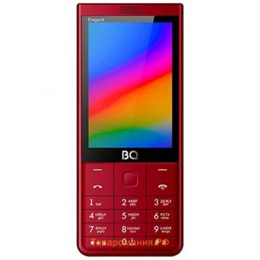 Сотовый телефон BQ M-3595 Elegant 3,47", 64Мб, microSD, 2sim, Bluetooth, красный