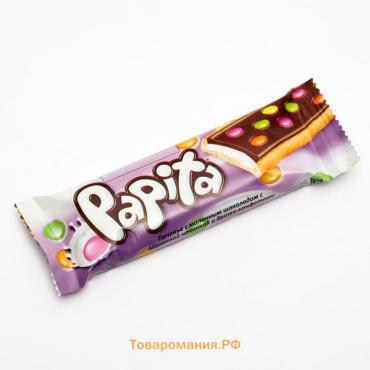 Печенье Papita с молочным шоколадом, кремом и драже, 33 г