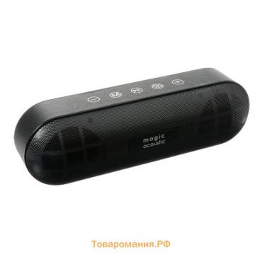 Портативная колонка SK1025BK, microSD/USB/AUX, Bluetooth 5.0, 2 х 5 Вт, 1200 мАч, черная
