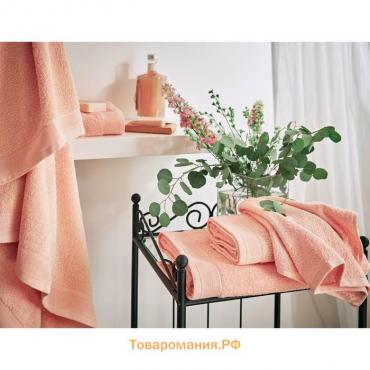 Полотенце махровое Peach, размер 100х150 см, цвет розовый